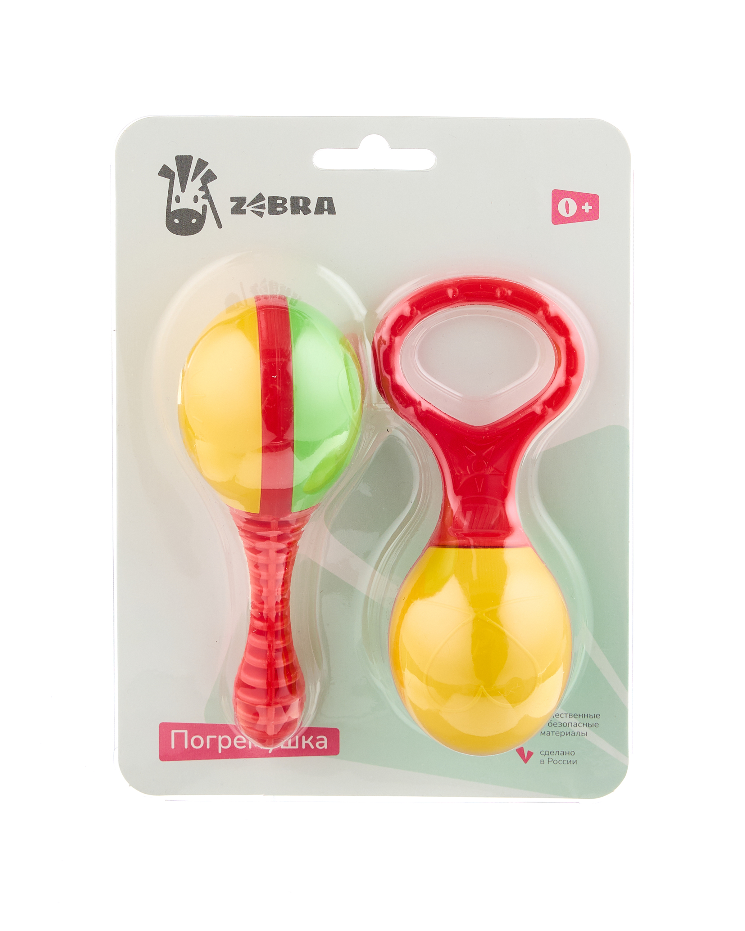 Игрушка ZEBRA погремушка Маракасы - фото 1