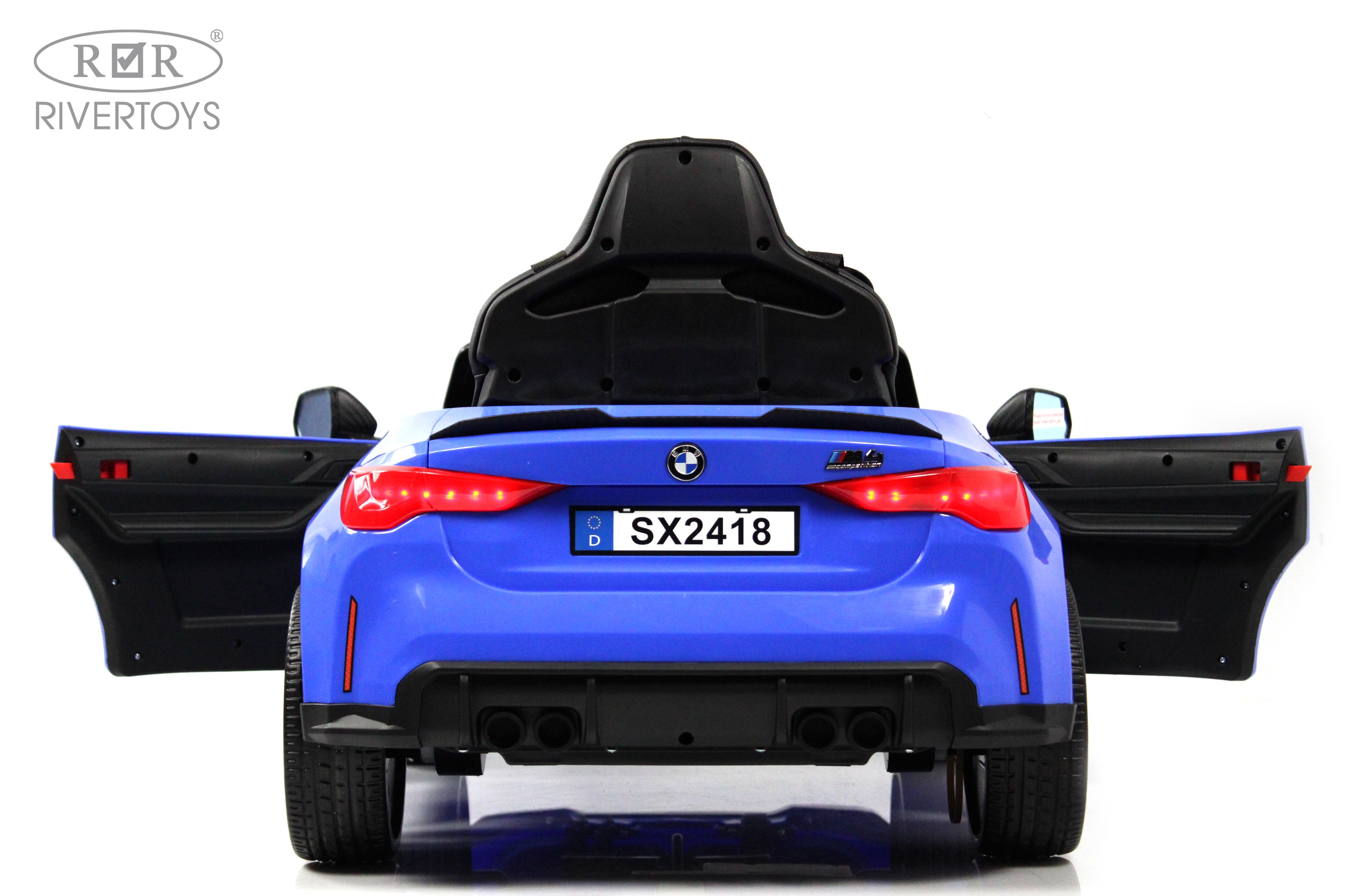 Электромобиль RIVERTOYS BMW A004AA-BMW-BLUE С пультом ДУ - фото 18