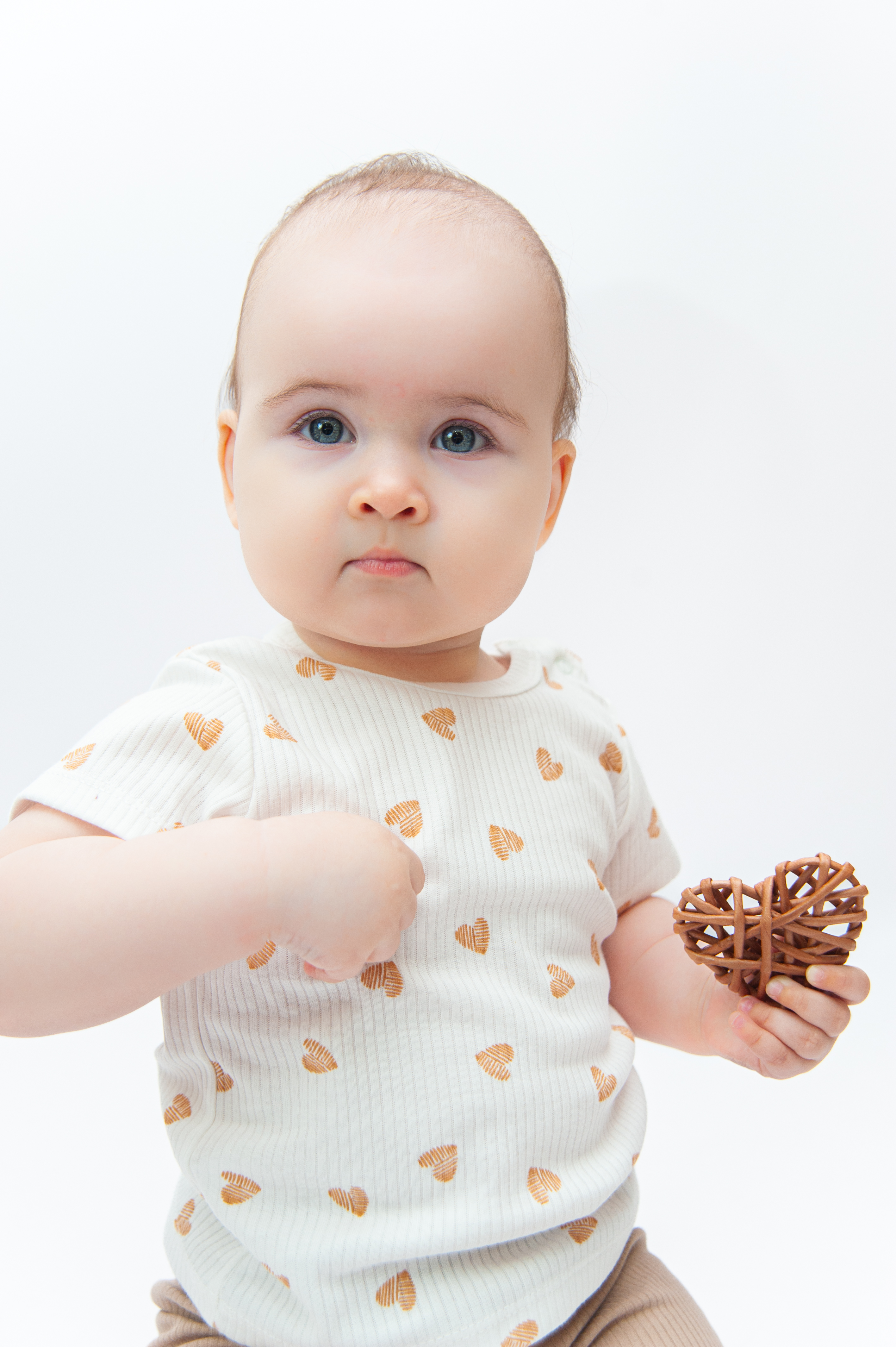 Комплект ЯРКО 05235 ИК Беж.сердечки/бежевый - фото 4