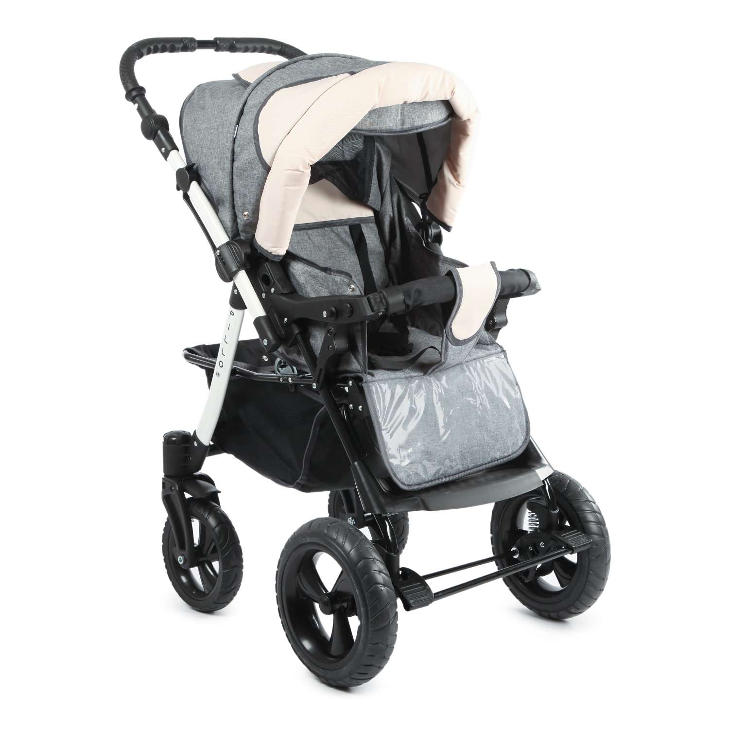 Коляска трансформер Babyton Pillo Grey-Beige - фото 7