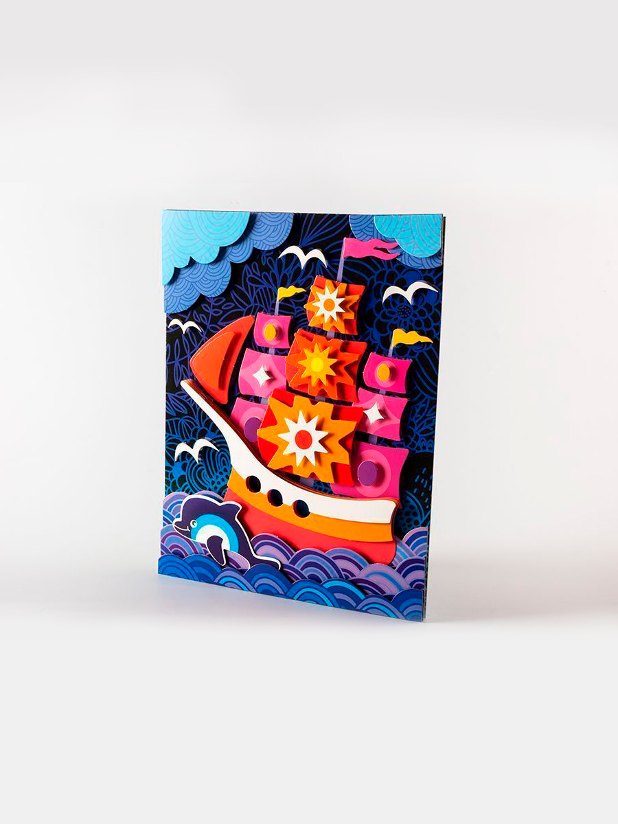 Набор для творчества Дрофа-Медиа аппликация Парусник - фото 4