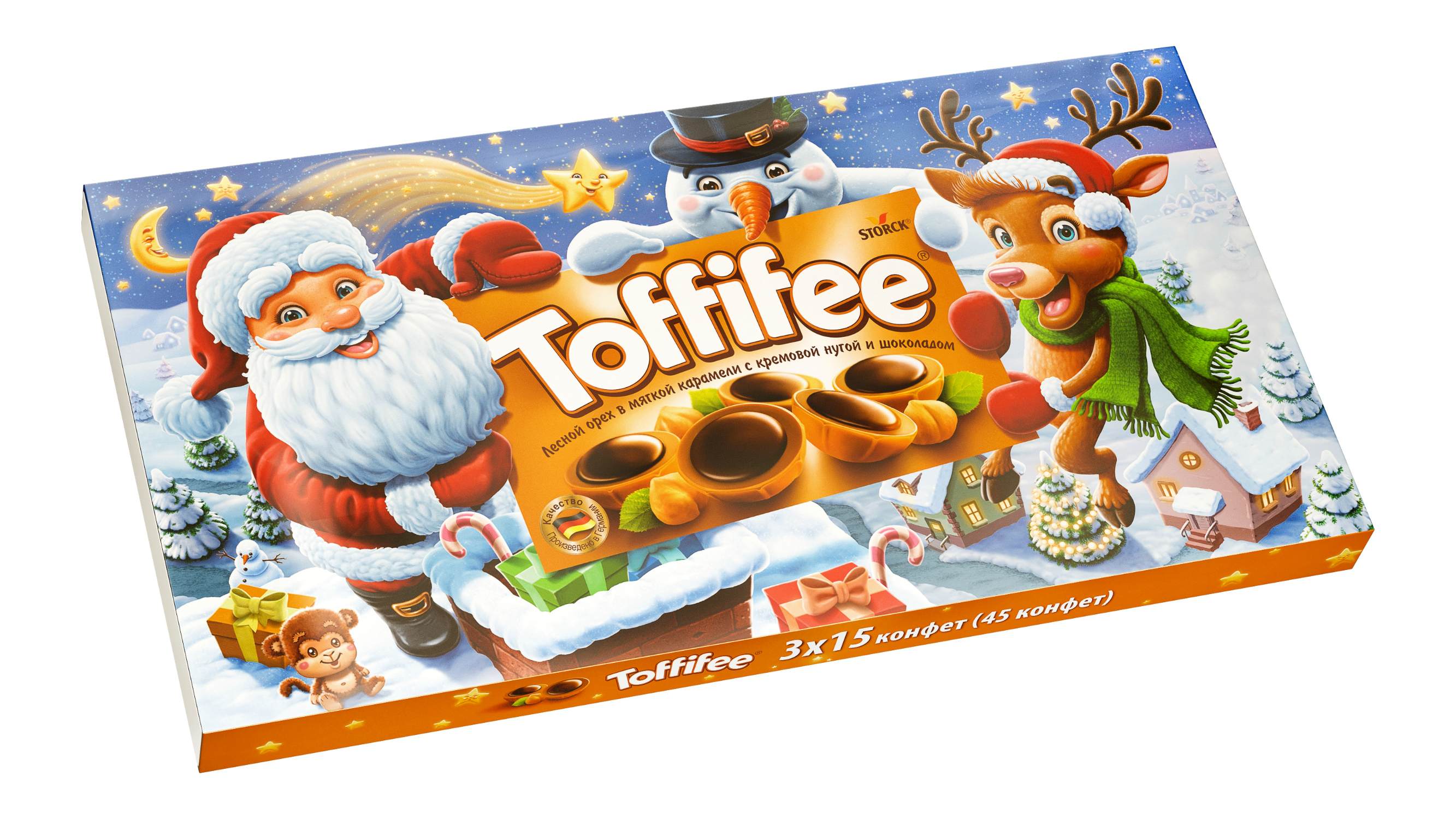Набор конфет Toffifee Полярный медведь/Санта /Олень в ассортименте 375г - фото 2