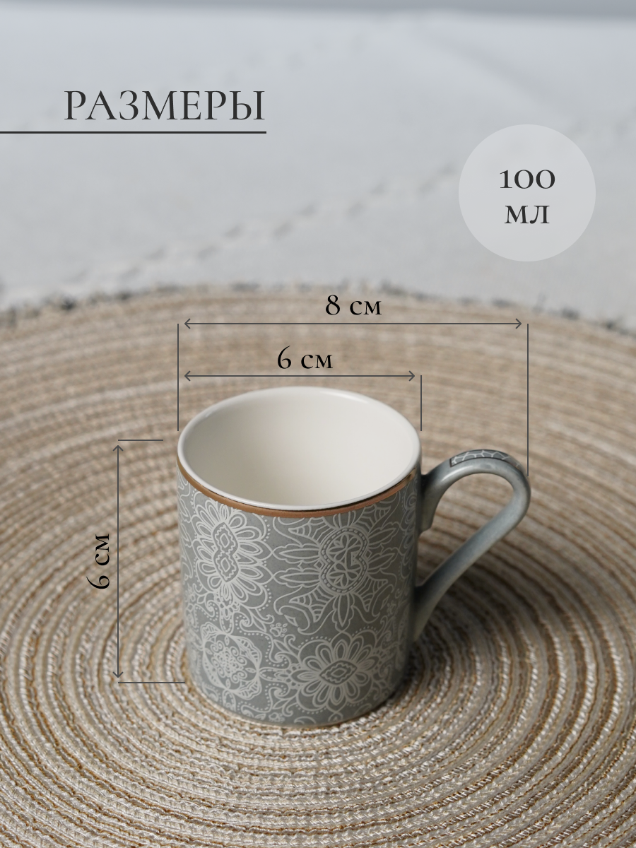 Набор кофейный Balsford 12 предметов серый - фото 3