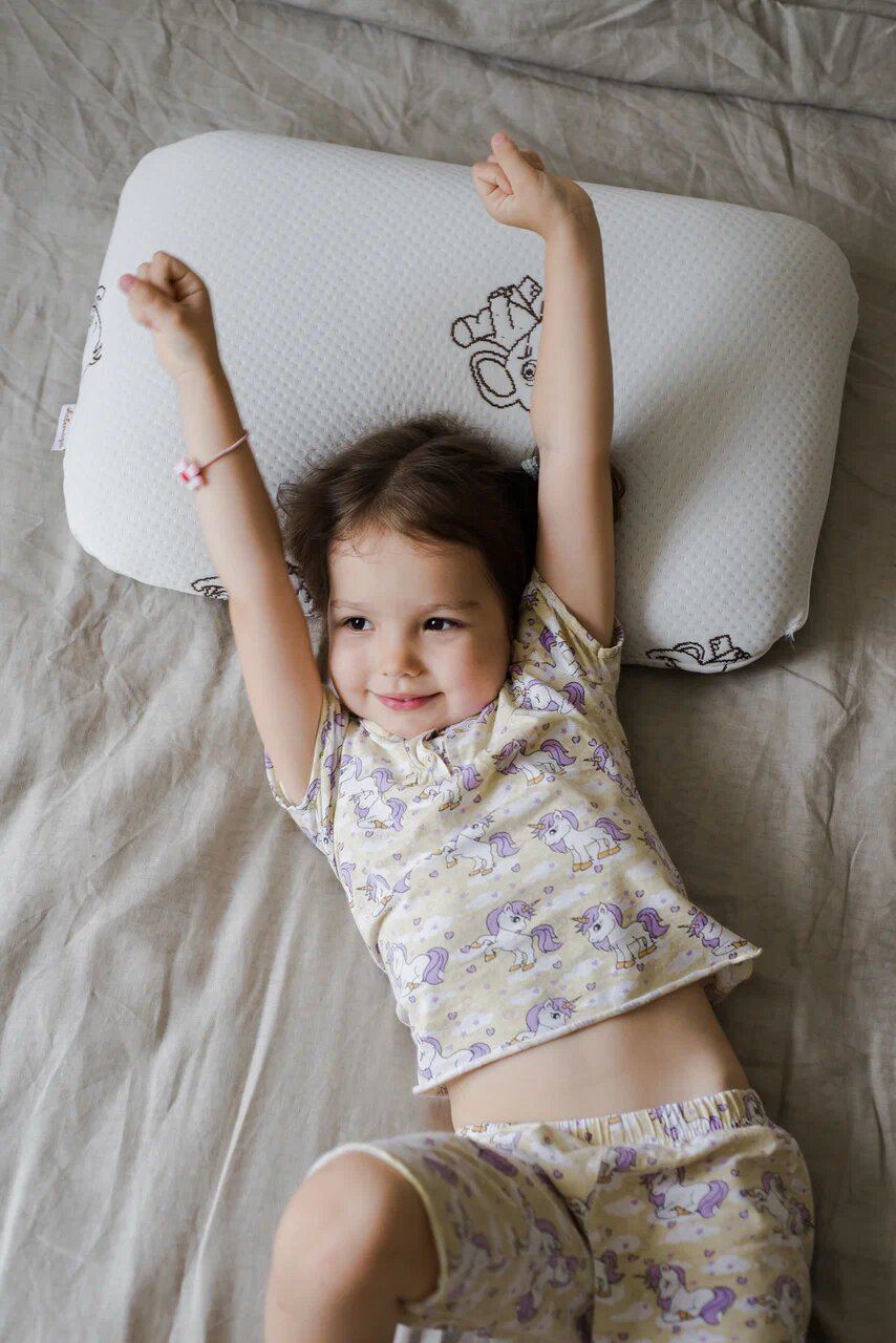 Анатомическая подушка Asvetida Kids детская 40х60 c эффектом памяти Memory Foam - фото 13