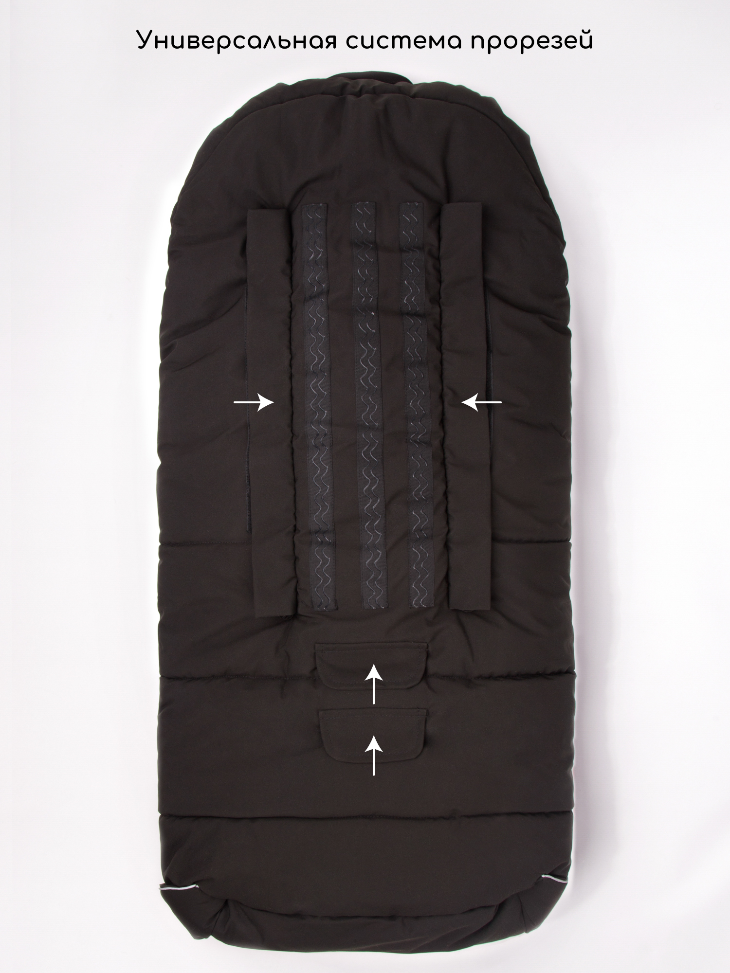 Конверт в коляску Amarobaby POLAR черный - фото 5