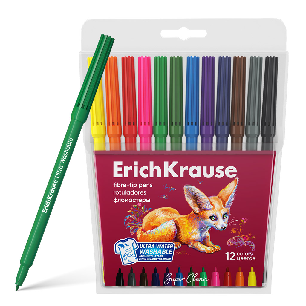 Изображение товара Фломастеры ErichKrause 12 шт. Изображение товара Фломастеры ErichKrause 12 шт.