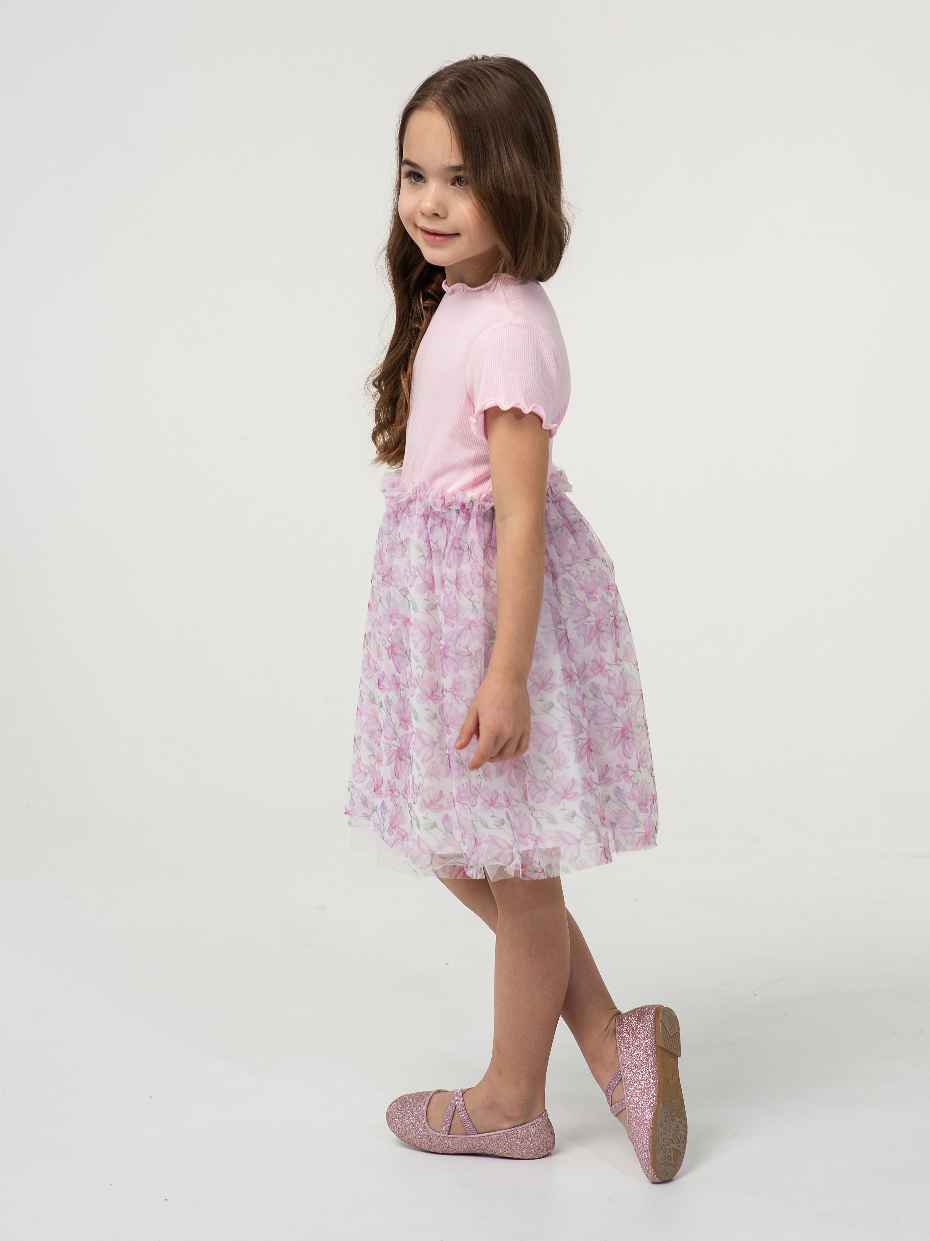 Платье LisaWeta D-128-25 розовый - фото 3