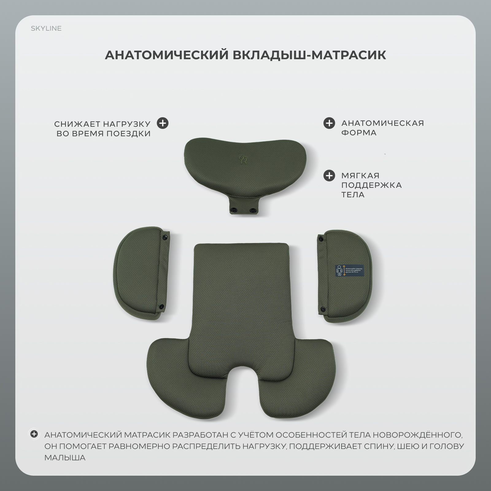 Автокресло Rant Skyline isofix Isofix 0+/1/2/3 (0-36 кг) зеленый - фото 11