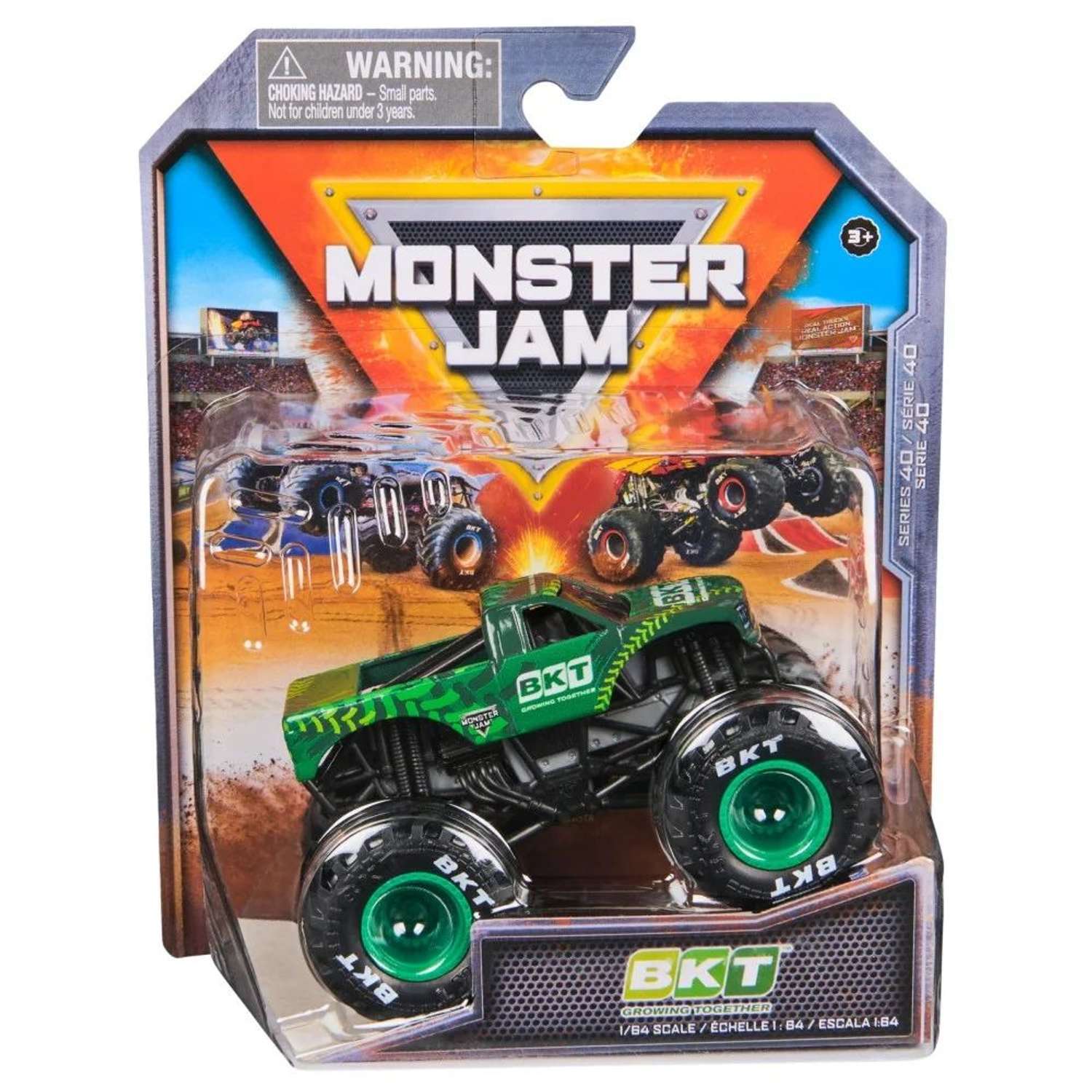 Монстр-трак Monster Jam 1:64 BKT Growing Together 1:64 зеленый 6044941 - фото 5