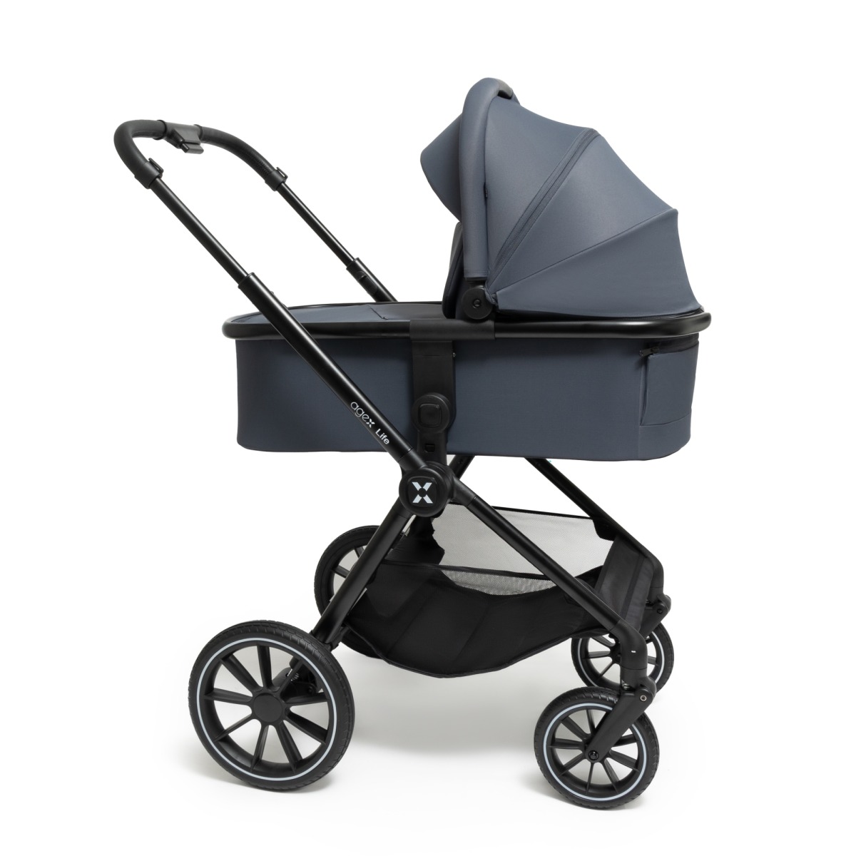 Коляска 2в1 agex Life grey серый - фото 14