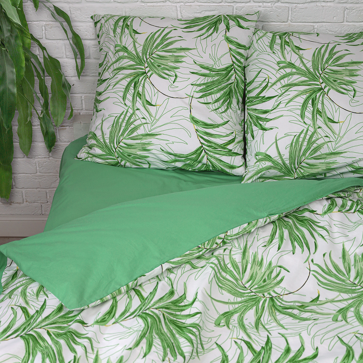 Комплект постельного белья BRAVO Пальм двуспальный 4 предм. - фото 4