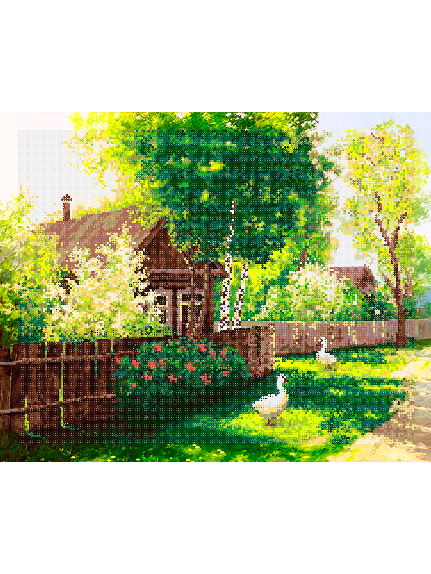 Алмазная мозаика Art on Canvas Гуси в деревне в ассортименте - фото 2