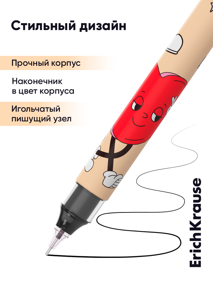 Ручка гелевая ErichKrause 12 шт. - фото 10