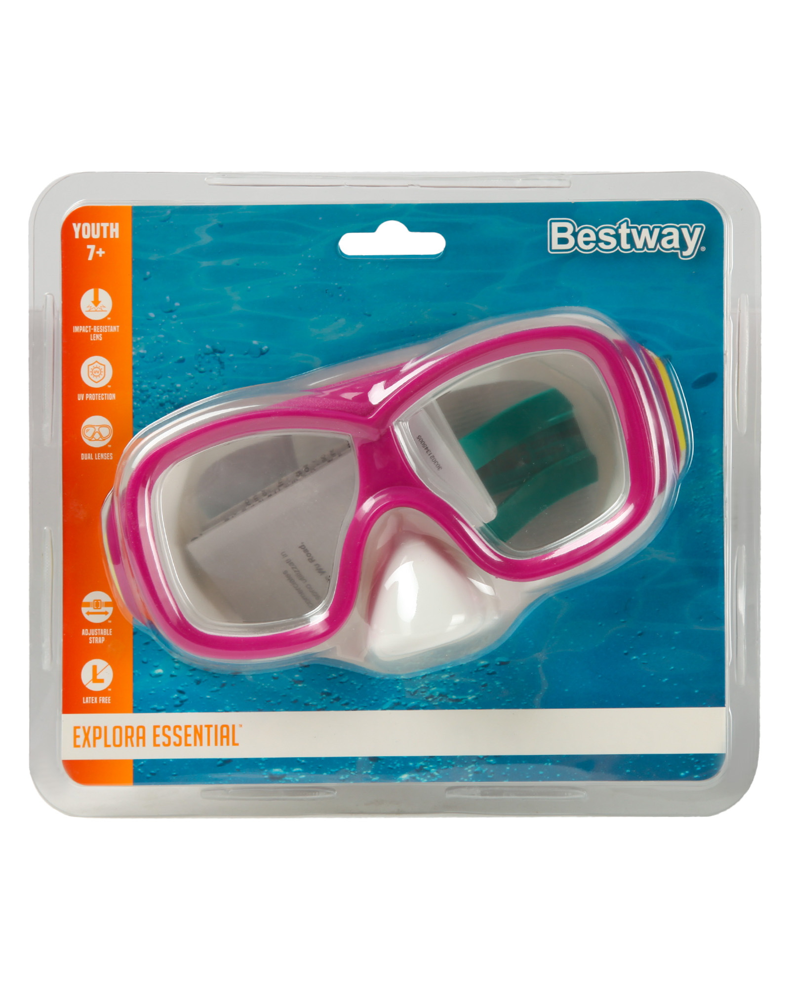 Маска для ныряния Bestway розовая - фото 7