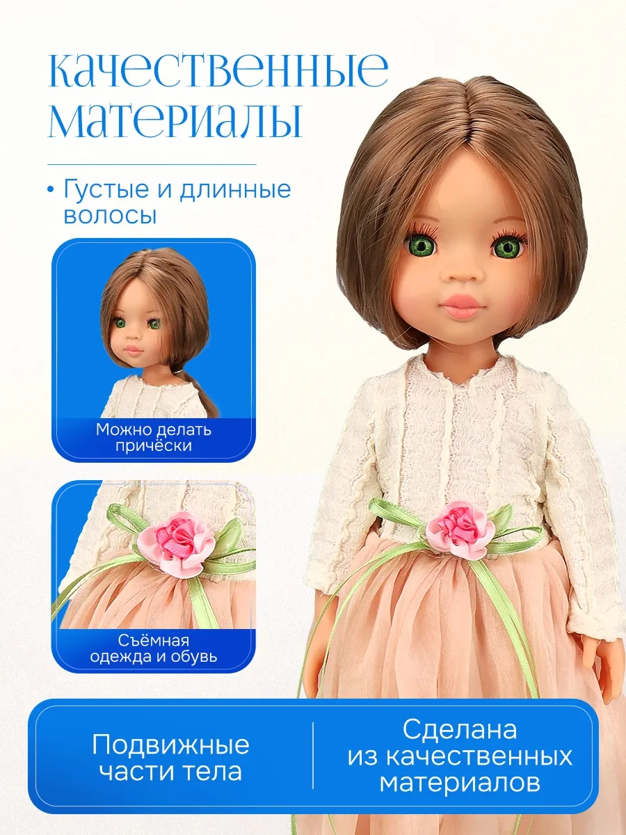 Кукла классическая Рыжий кот высота 33 см LS13RC-1 - фото 3