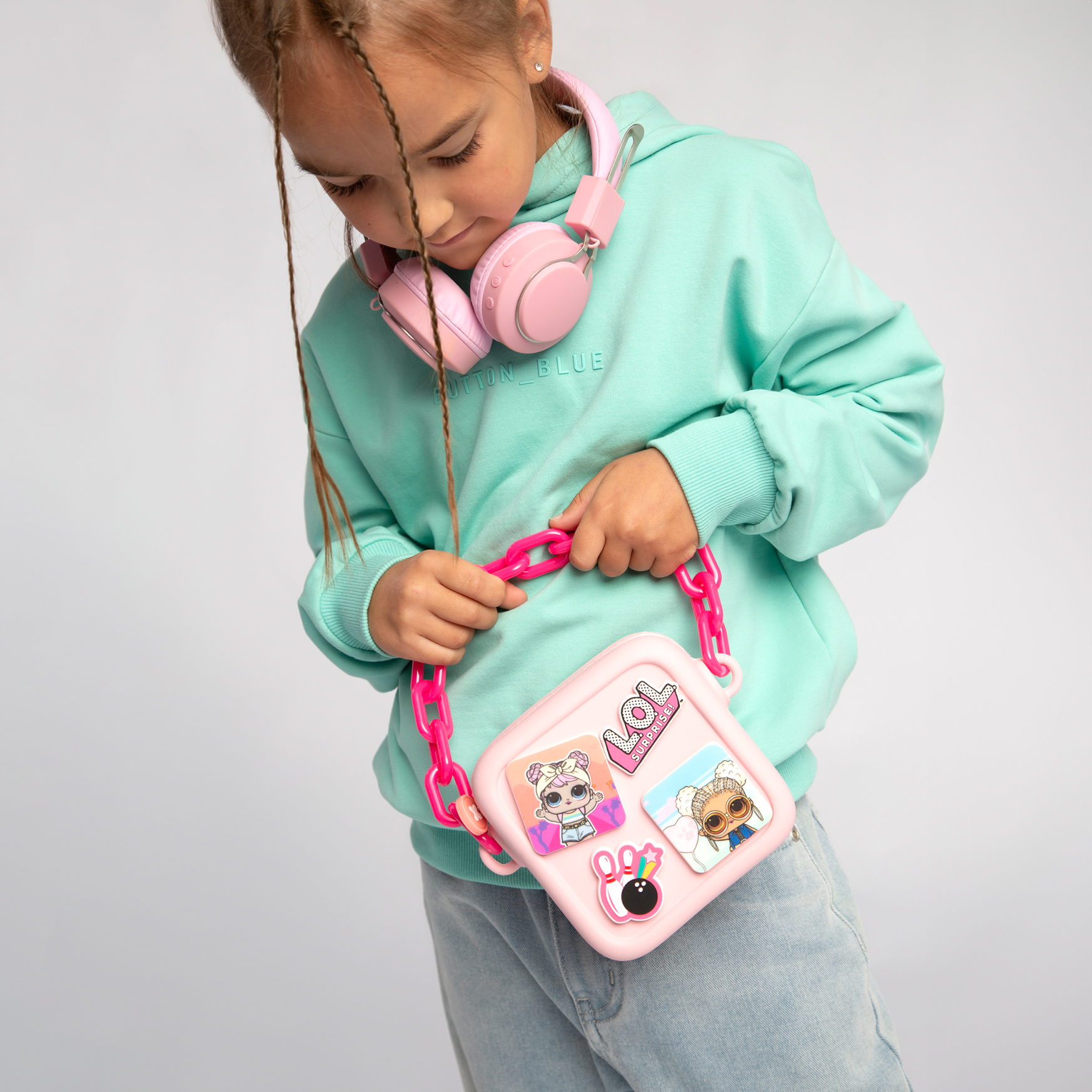 Сумка L.O.L. Surprise! розовая квадратная+джиббитсы - фото 12