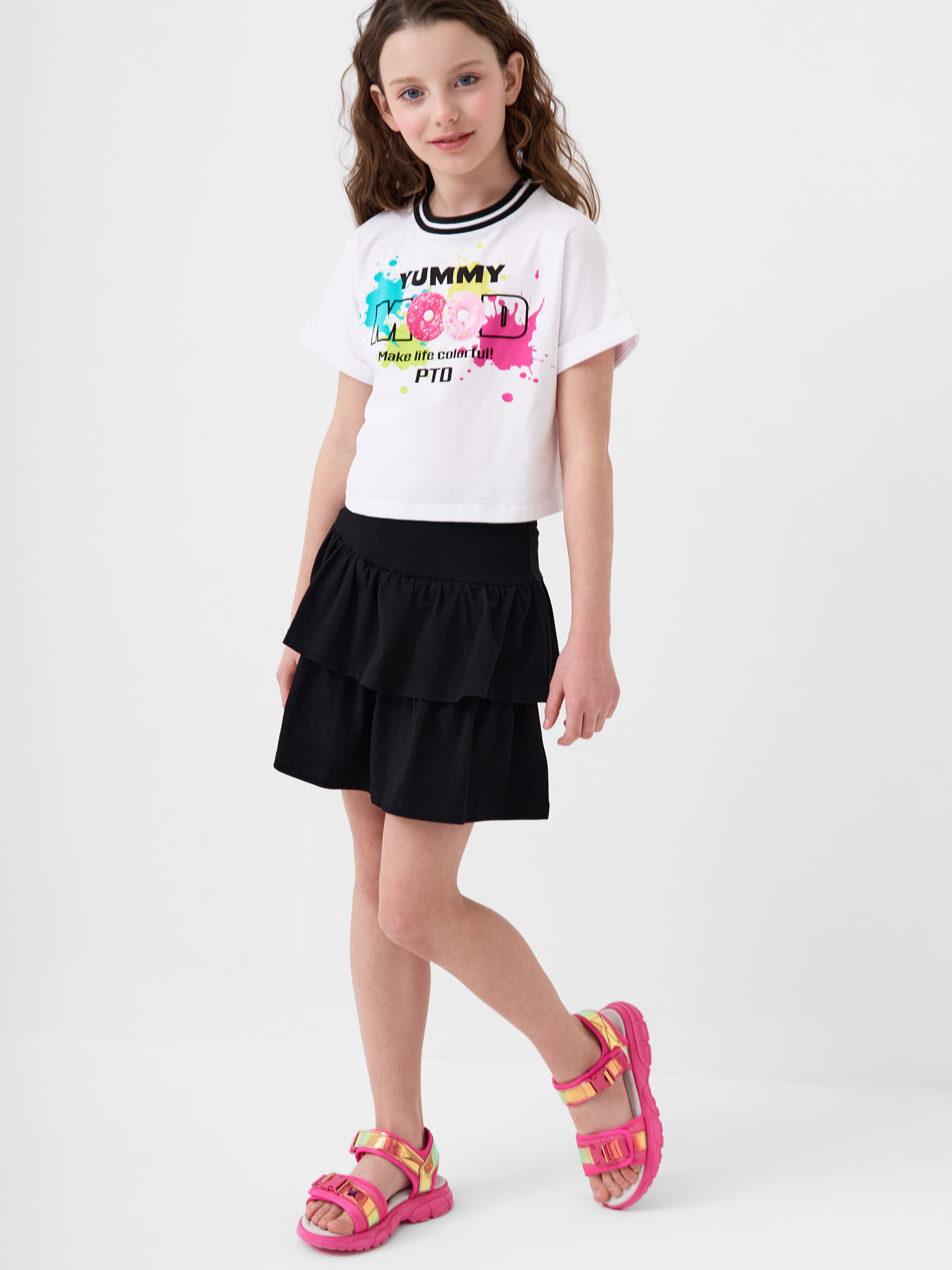 Футболка и юбка-шорты PlayToday 12621195 - фото 2