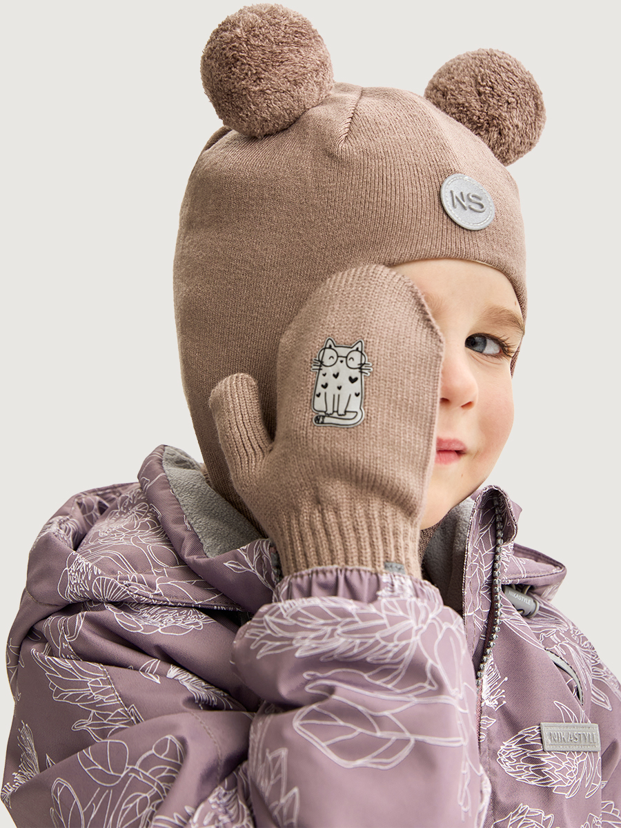 Варежки NIKASTYLE 14м12025 какао - фото 1
