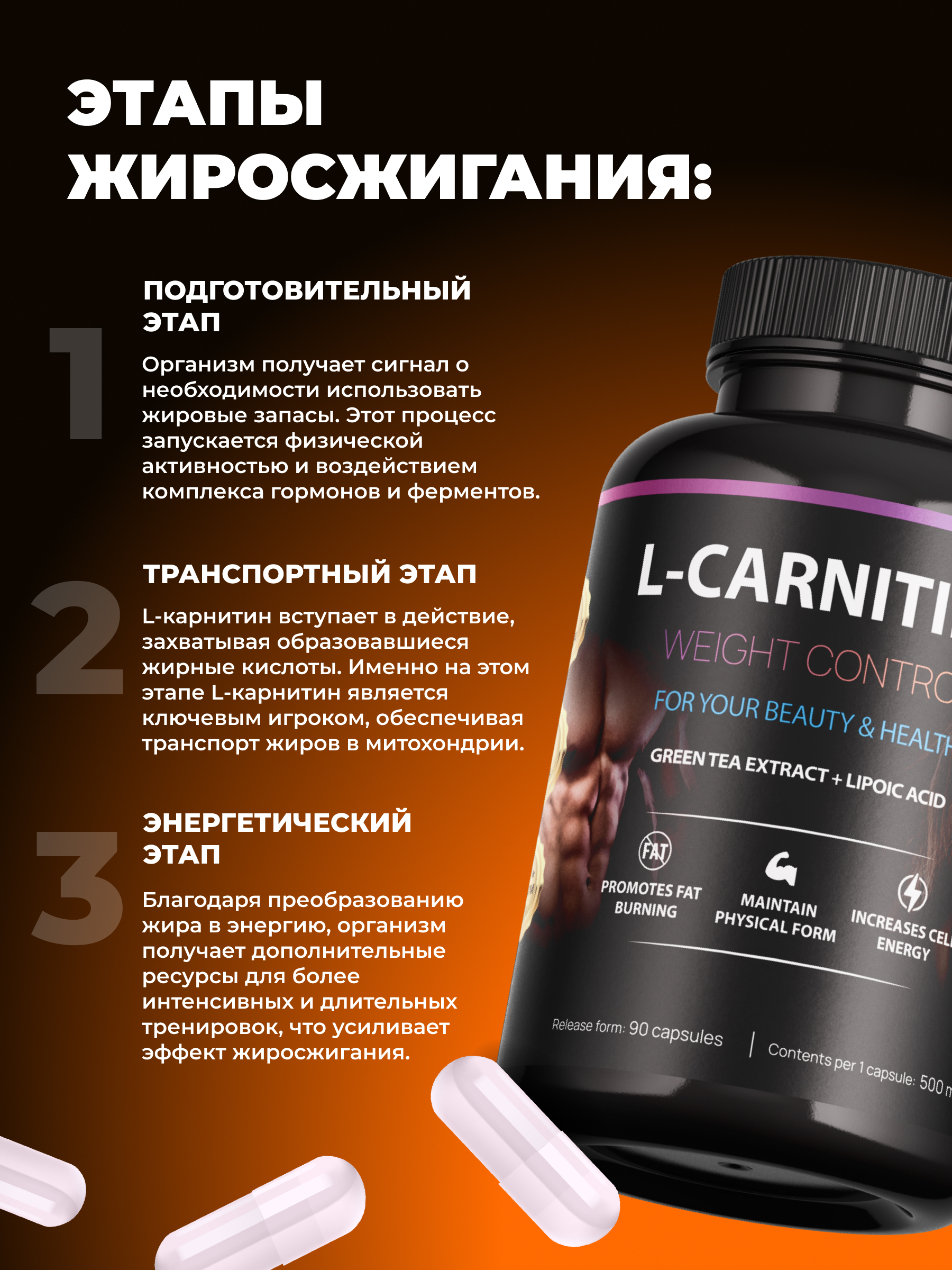 L карнитин FIT AND JOY 90 капсул - фото 2