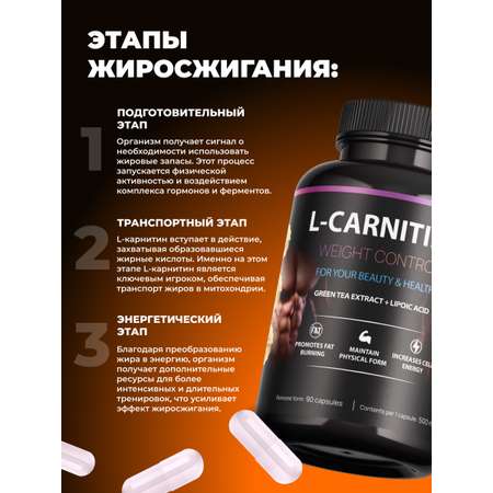 L карнитин FIT AND JOY 90 капсул