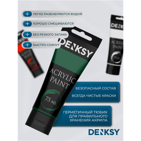 Краски акриловые DENKSY 6 цв.