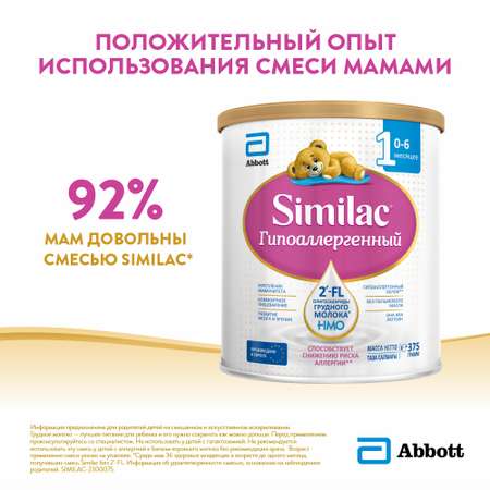 Смесь Similac 1 гипоаллергенный 375г с 0месяцев