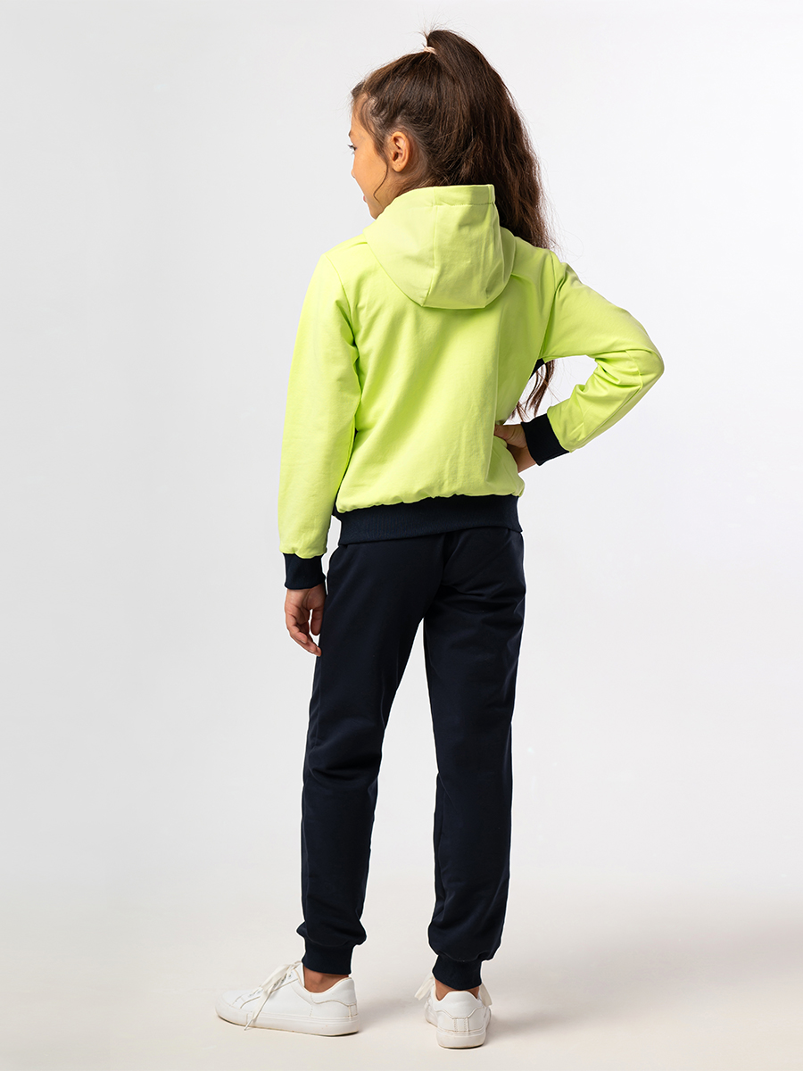 Спортивный костюм RODOS М-258/темно-синий_салатовый - фото 4