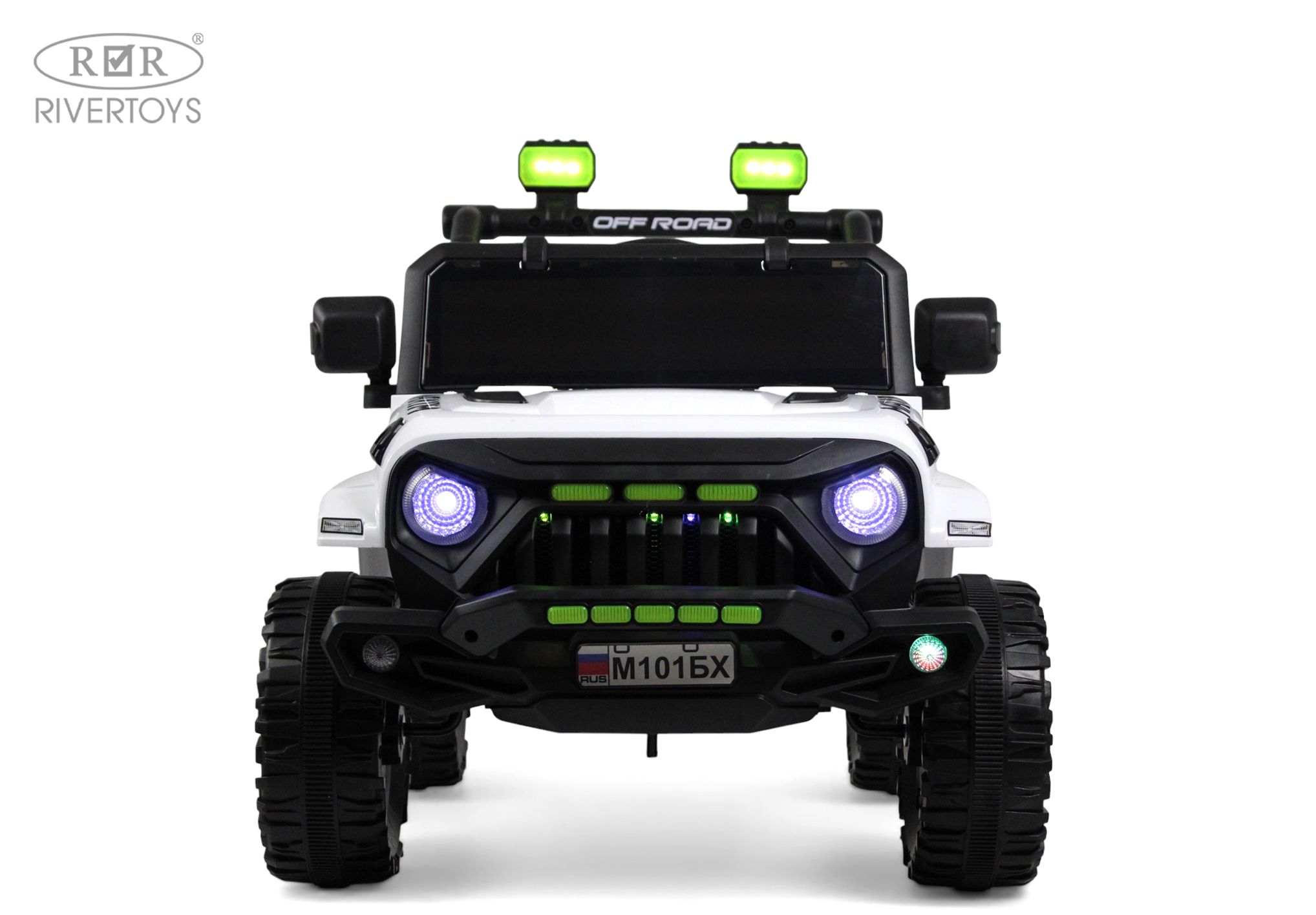 Электромобиль RIVERTOYS М101БХ-WHITE С пультом ДУ - фото 25