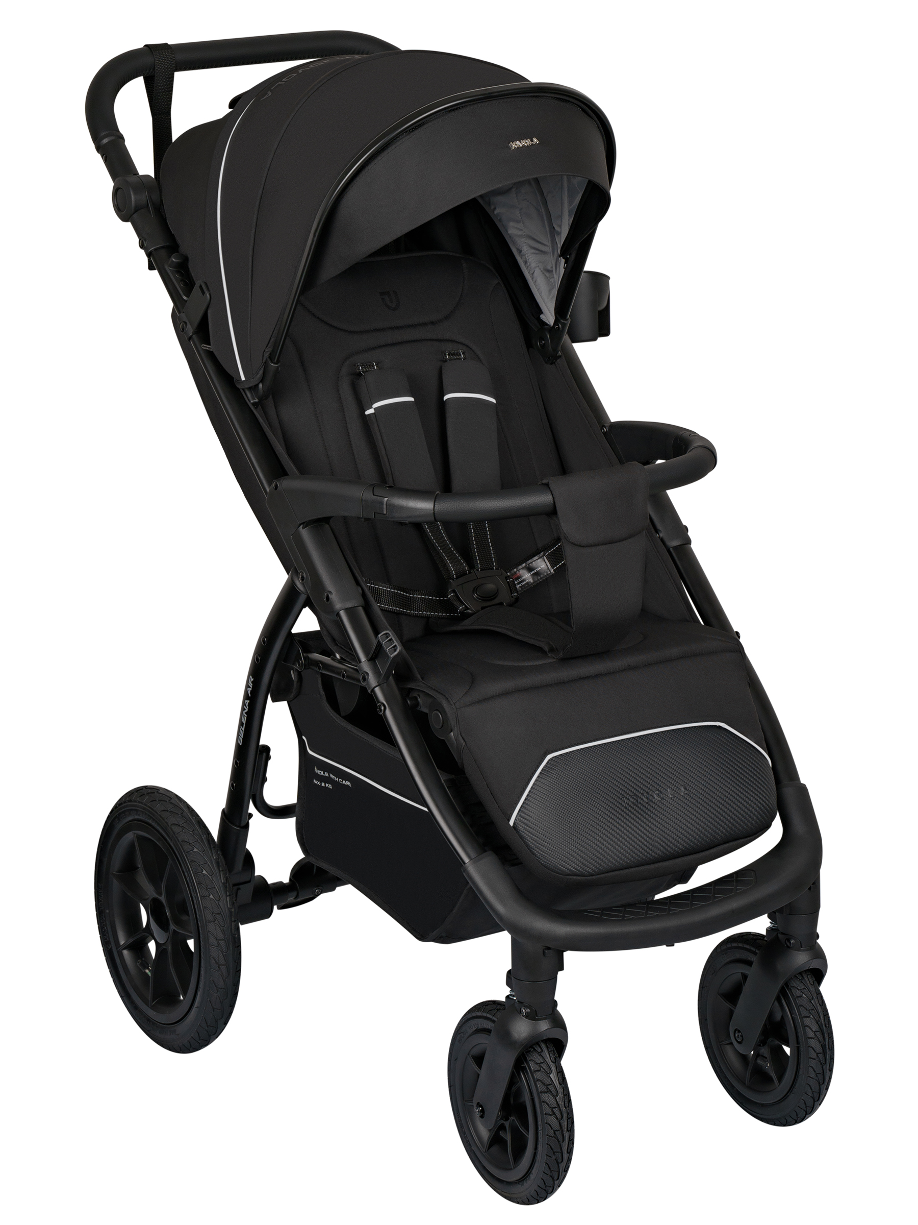 Коляска прогулочная JOVOLA Selena Air new черный - фото 4