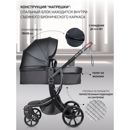 Коляска трансформер Aimile Pro черный
