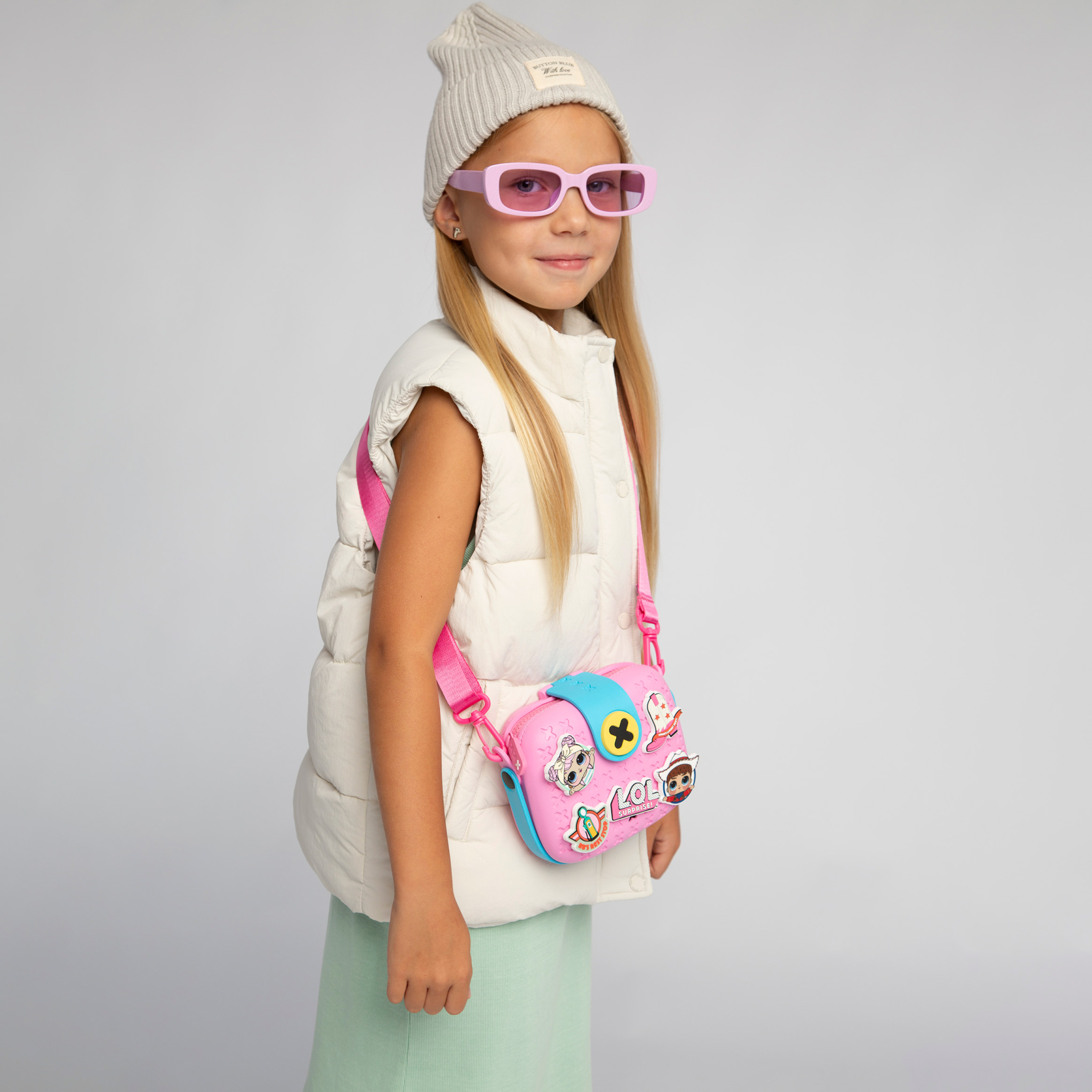 Сумка L.O.L. Surprise! розовая на застежке+джиббитсы - фото 11