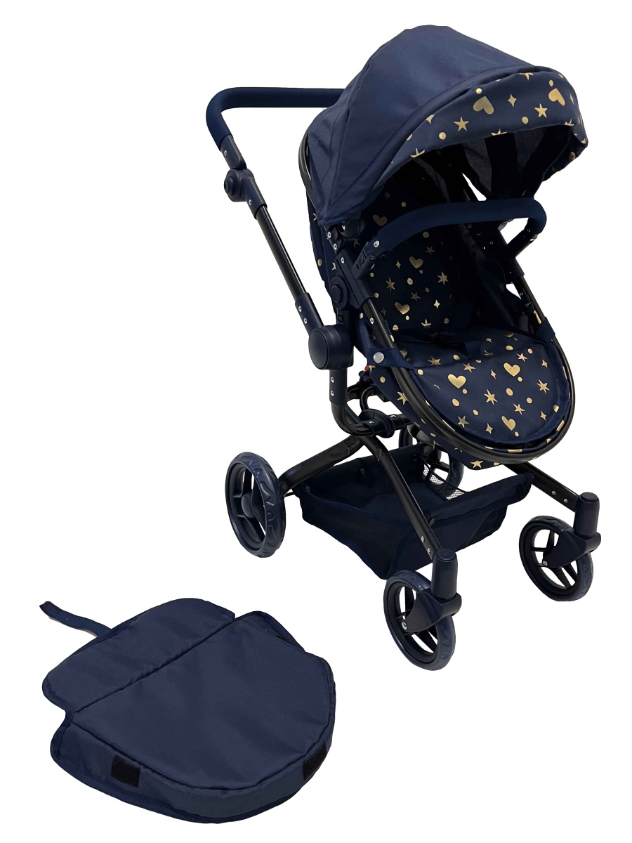 Коляска-трансформер для кукол Рыжий кот 9695-BS - фото 4