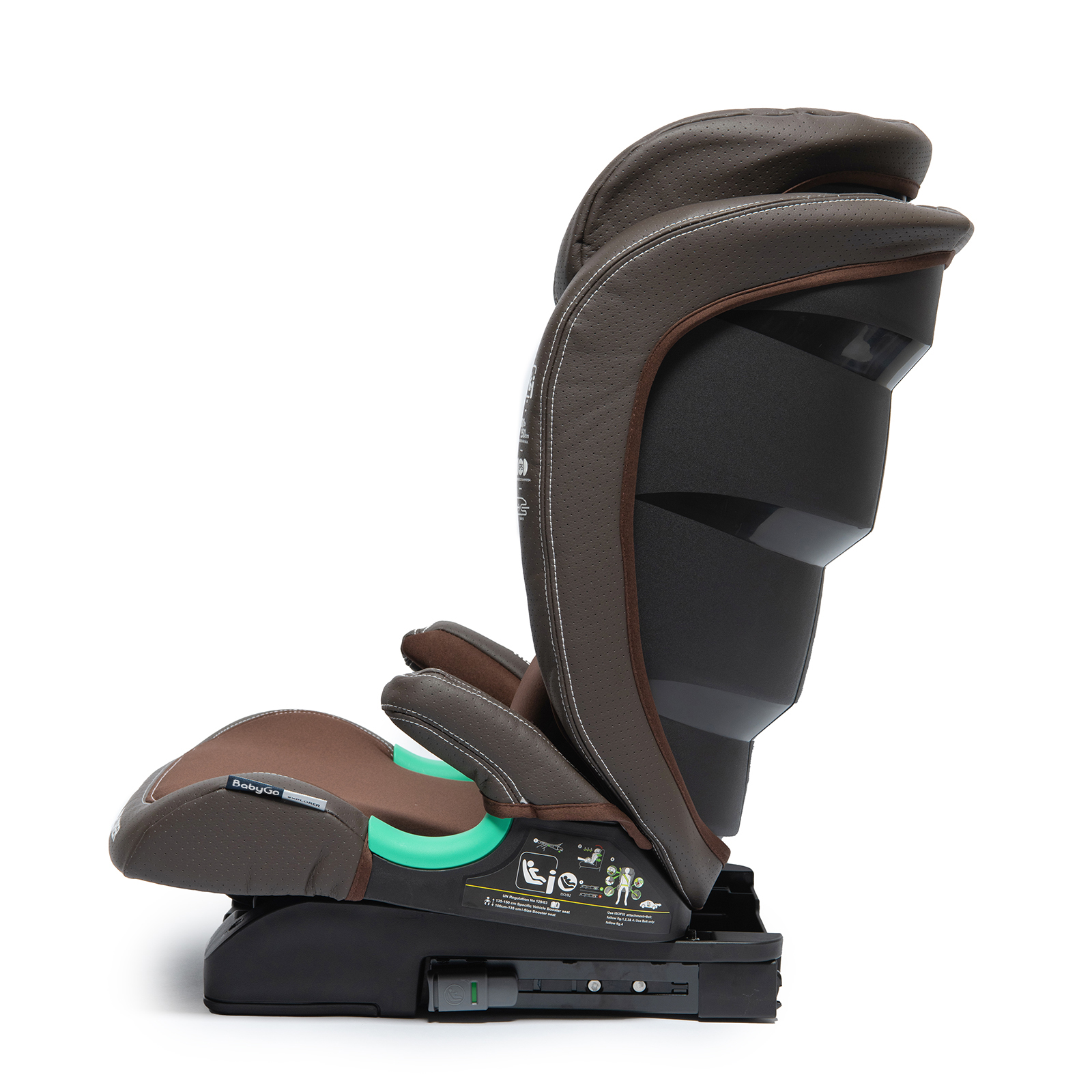 Автокресло BabyGo Explorer New Isofix 2/3 (15-36 кг) коричневый - фото 20