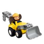 Конструктор SLUBAN Чебурашка на экскаваторе 16 дет.