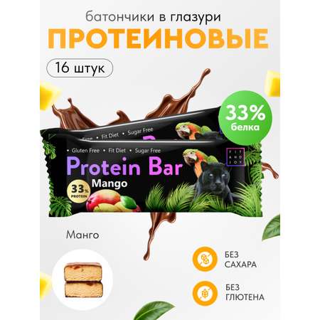 Протеиновый батончик FIT AND JOY со вкусом манго набор 16 шт