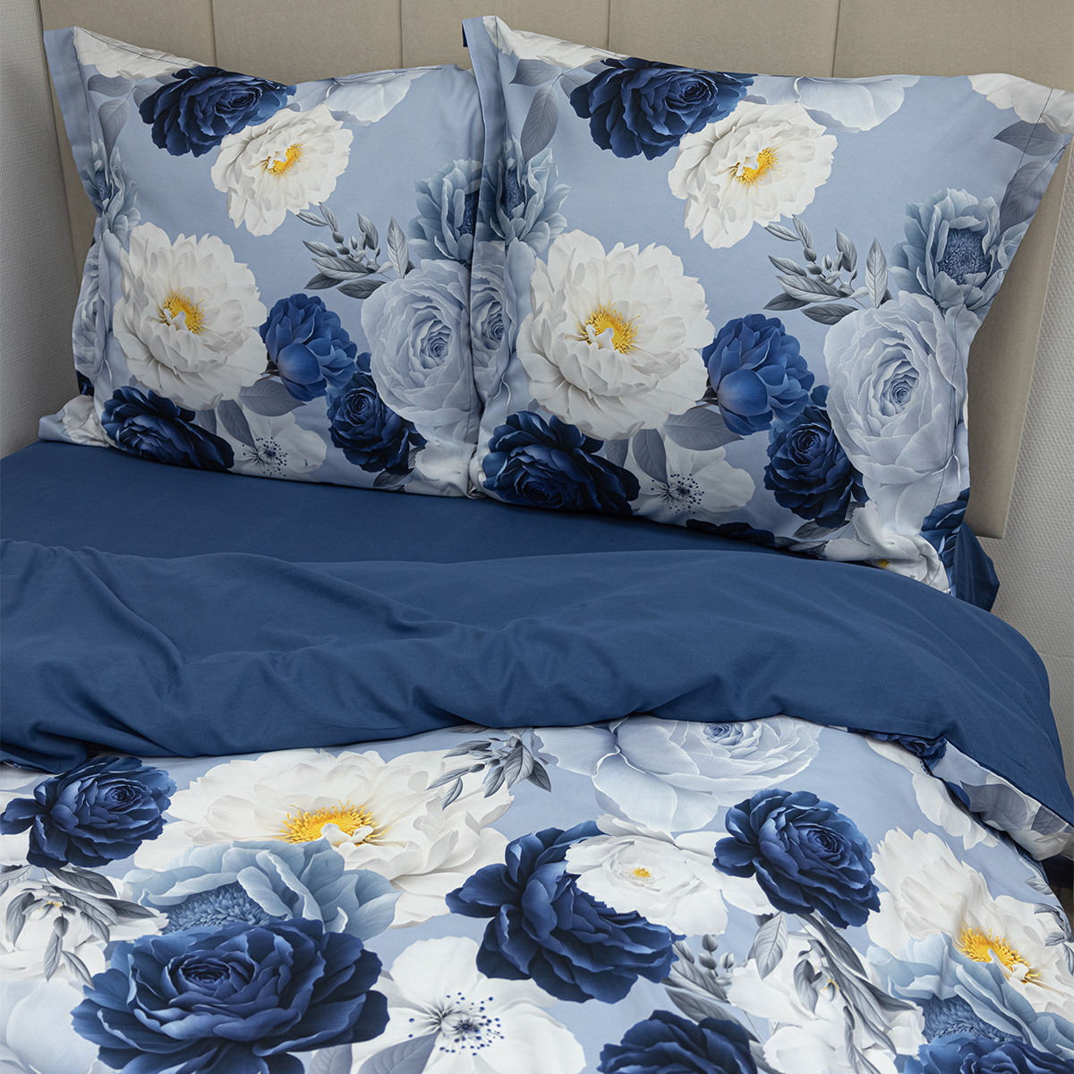 Комплект постельного белья MCotton 2-спальный Норина 4 предм. - фото 3