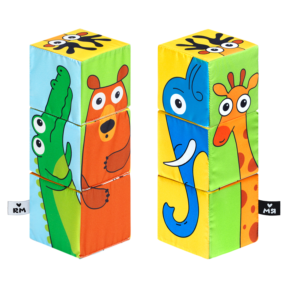 Игрушка Мяшечки кубики Дикие животные - фото 2