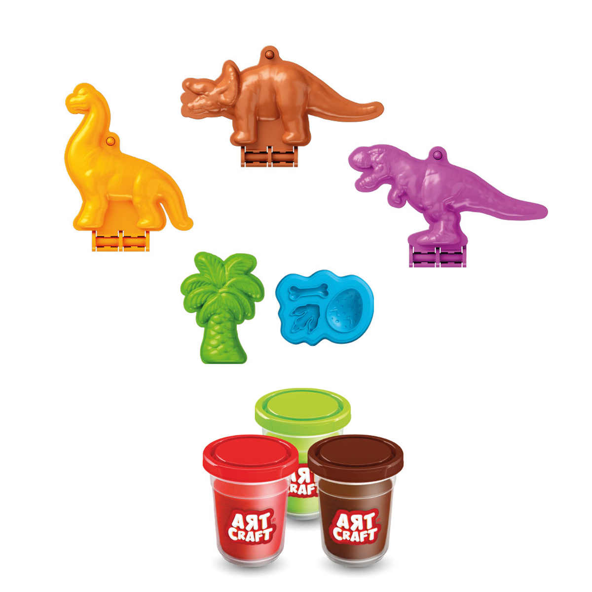 Тесто для лепки AЯT CRAFT 3 цв. - фото 2