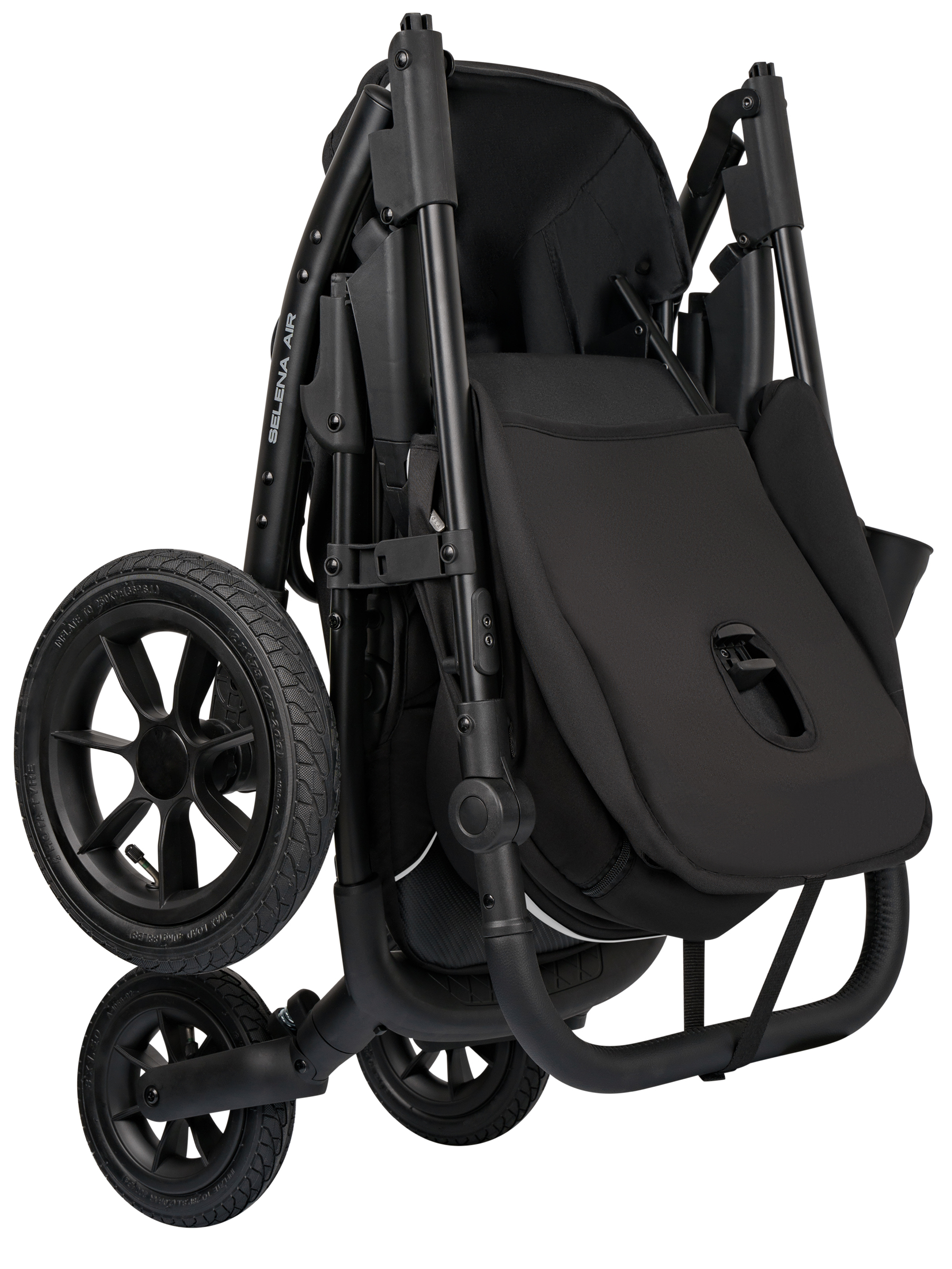 Коляска прогулочная JOVOLA Selena Air new черный - фото 14