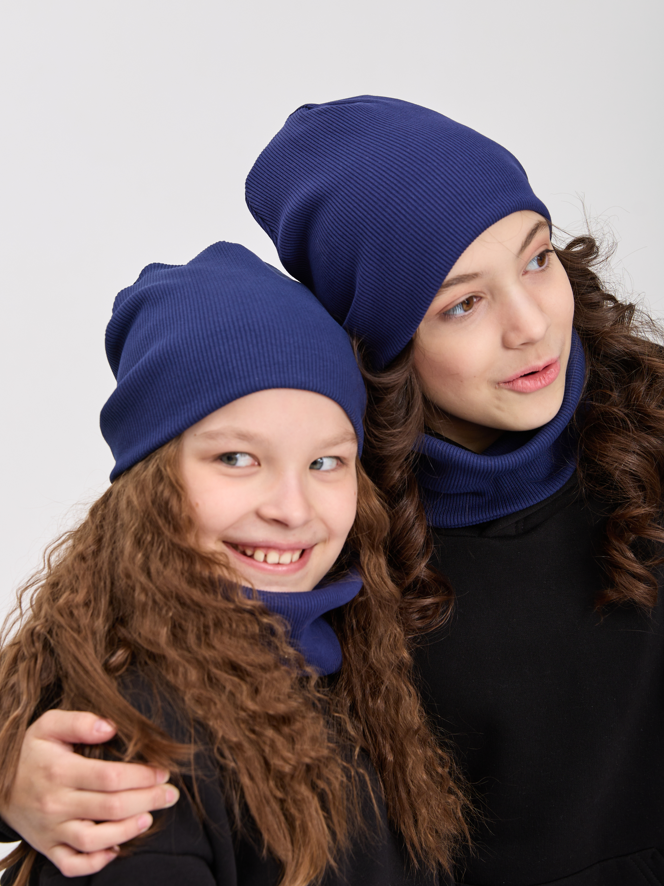 Шапка и снуд Лапушка 0258 тёмно-синий - фото 13