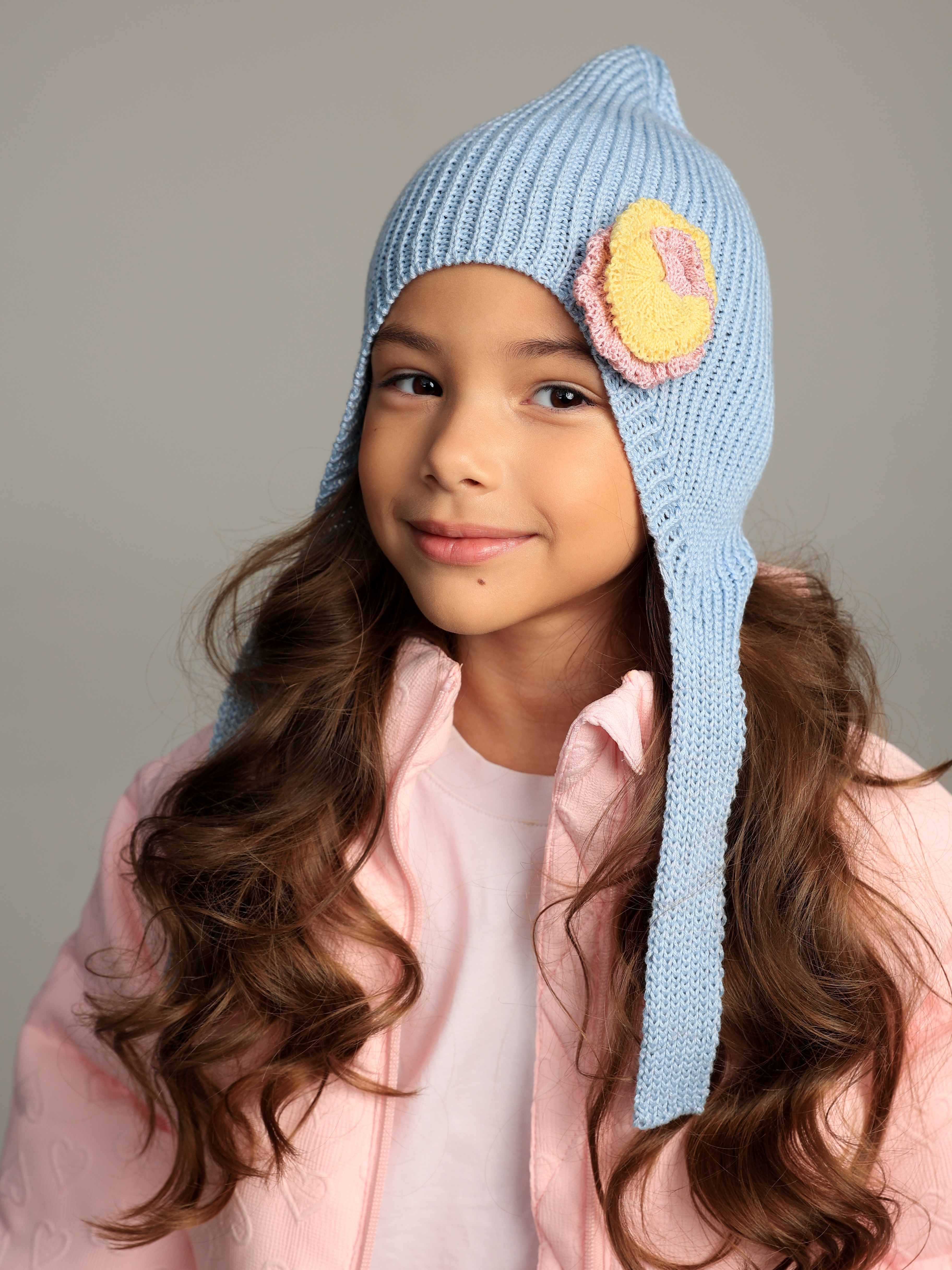 Шапка-чепчик BRIOLLINI Leyla голубой - фото 2