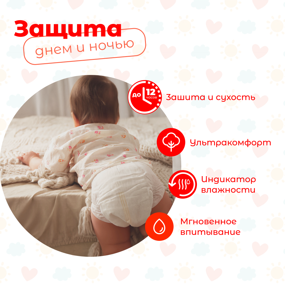 Подгузники NYBABE Ultra Comfort NB 80 шт. - фото 2