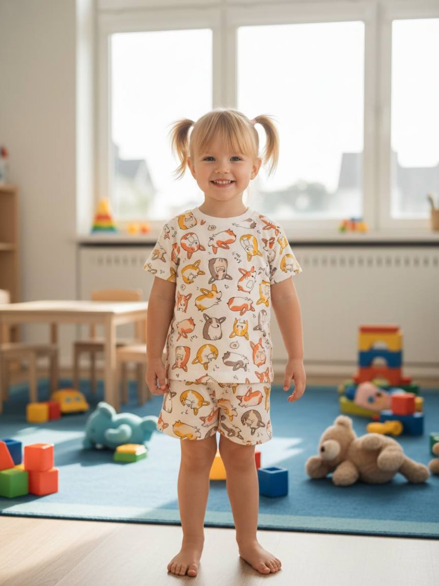 Костюм VEDDI 2080/6042фп-2024/охра/корги - фото 7