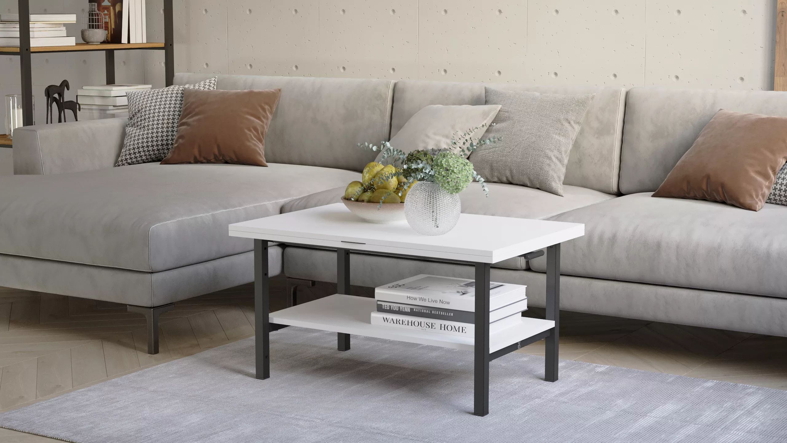 Стол-трансформер КАЛИФОРНИЯ МЕБЕЛЬ Мидж ЛДСП белый - фото 5