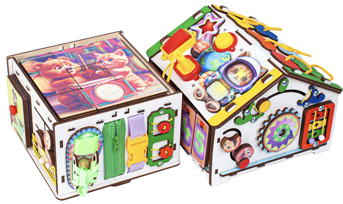 Игрушка Jolly Kids бизиборд Миникубодом - фото 9