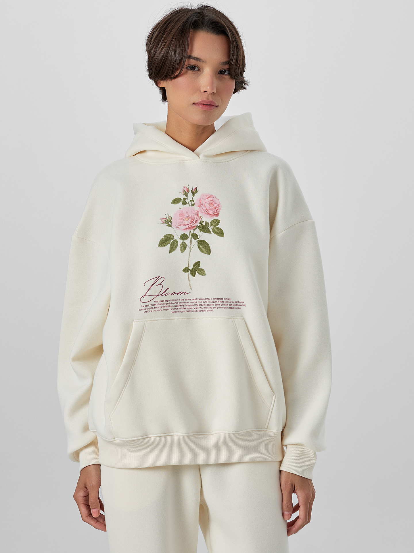 Худи Mark Formelle (Марк Формэль) 122775-1/молочный +печать1 - фото 1