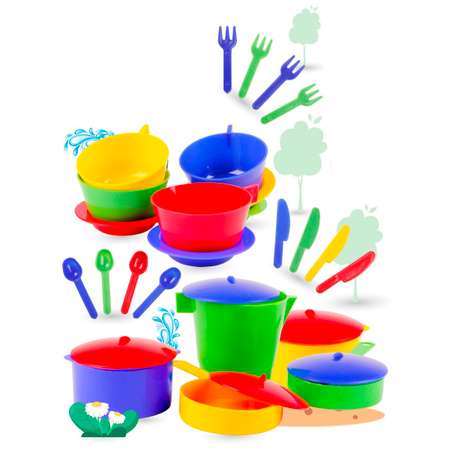 Игрушка MANGO ART посуда 25 предм.
