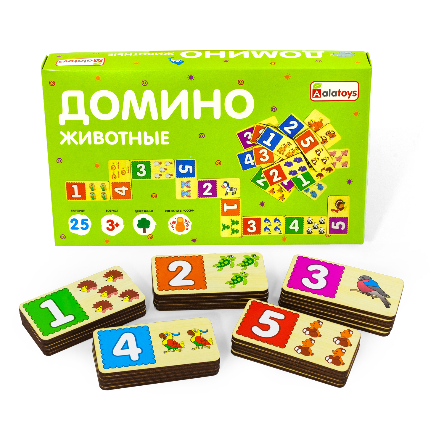Настольная игра Alatoys 25 фишек ЖИВОТНЫЕ - фото 4