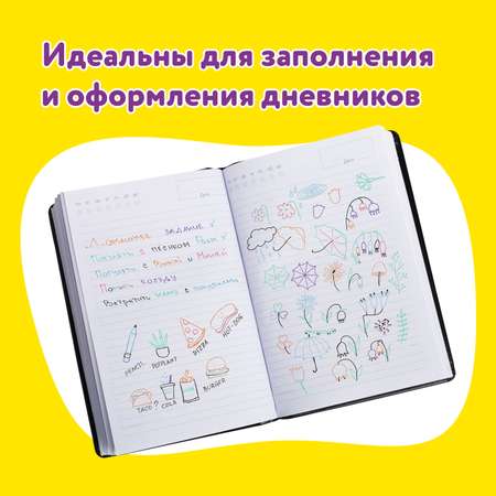 Ручка гелевая Юнландия 6 шт.