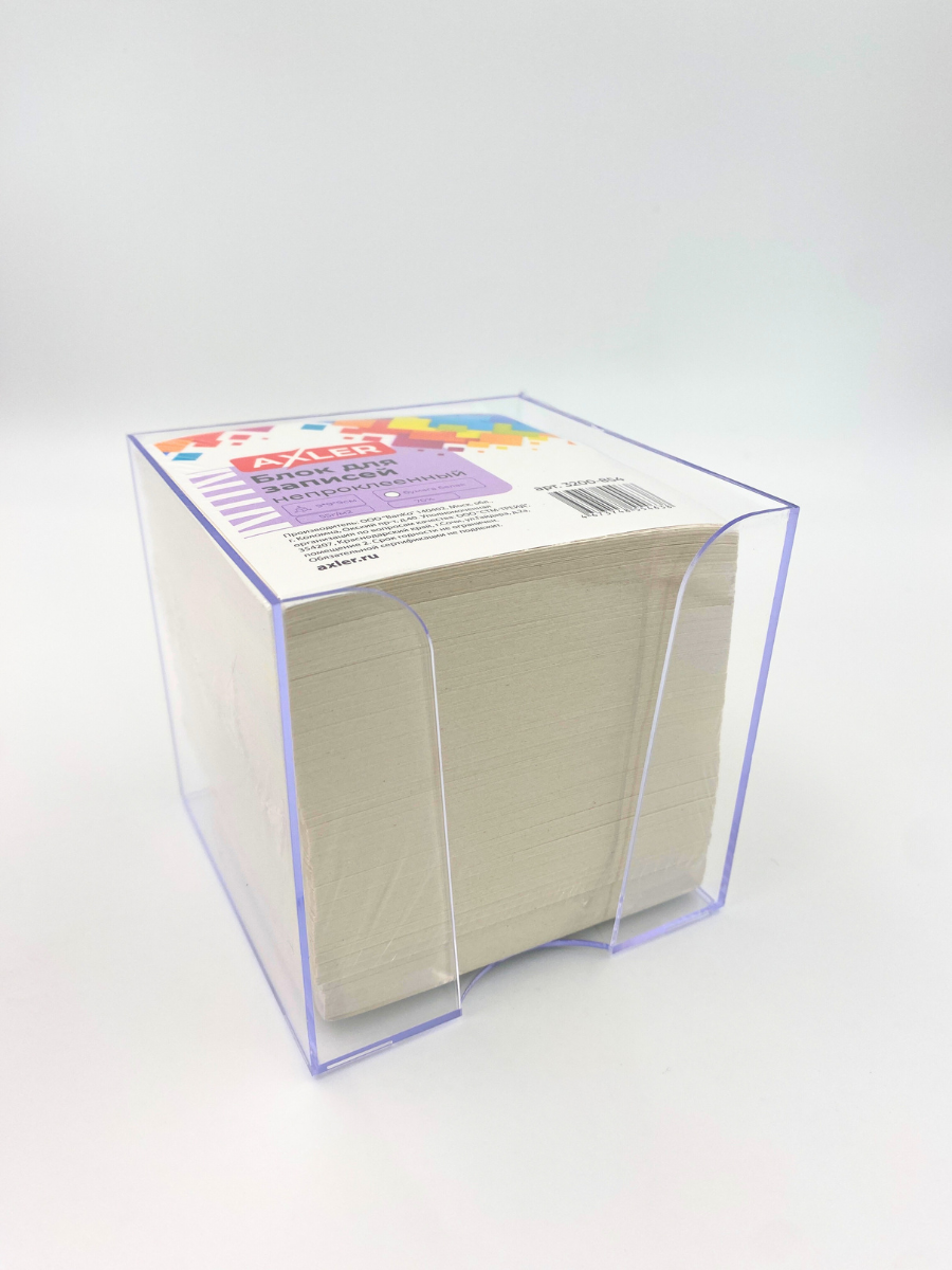 Блок для записей AXLER непроклеенный кубарик бумаги для заметок - фото 6